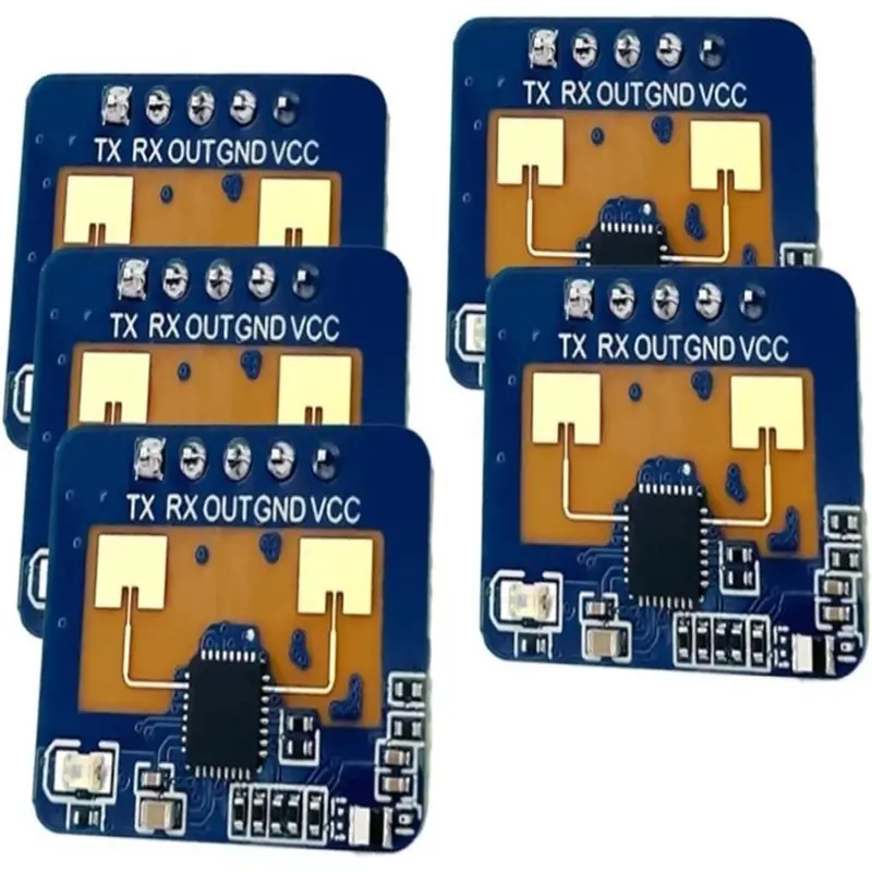 

A93PHOT! HLK-LD2410C 24G Mmwave Human Presence Radar 5 Pcs Motion Detection Module For Smart Home Security, Human Body Induction