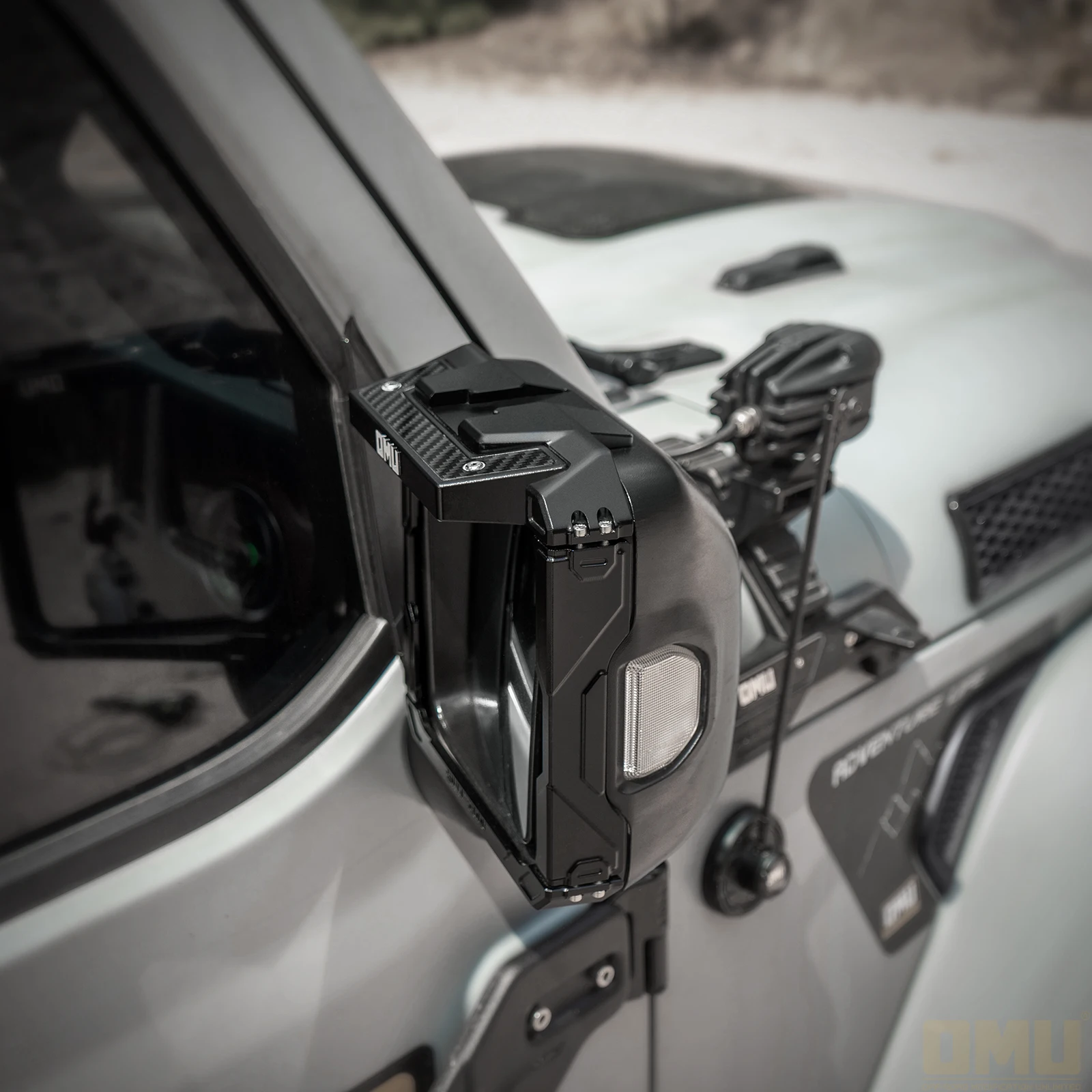 Universal Rearview Mirror Rain Shield Kit for JEEP Wrangler 18-26 JL/JT,OMU Genesis Series Mirror Cover Accessories,OMU018