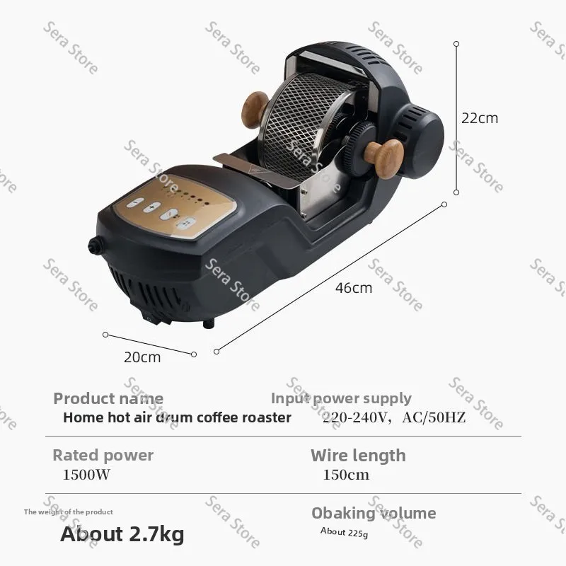 Automatic coffee roaster Convenient household hot air tumble bean dryer