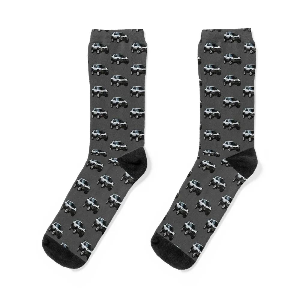 

Artwork 2000 ISUZU VehiCROSS 4x4 Offroad silver / white / black Socks kawaii new year bright garter New year's Socks Girl Men's