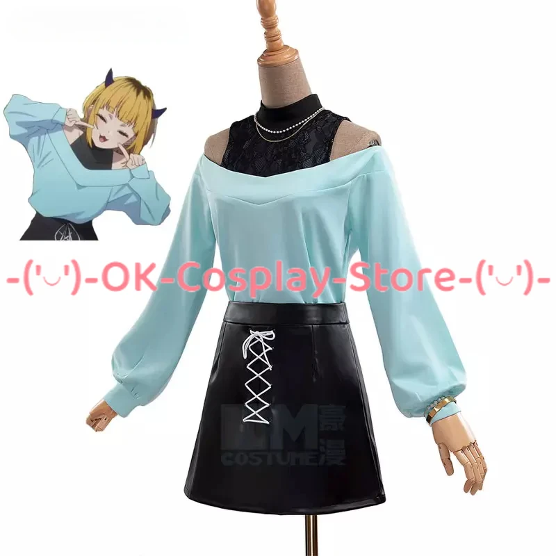 Disfraz de Cosplay de Anime Oshi no Ko memm Cho para mujer, vestido de fiesta lindo, traje de falda superior, uniformes de Carnaval de Halloween hechos a medida