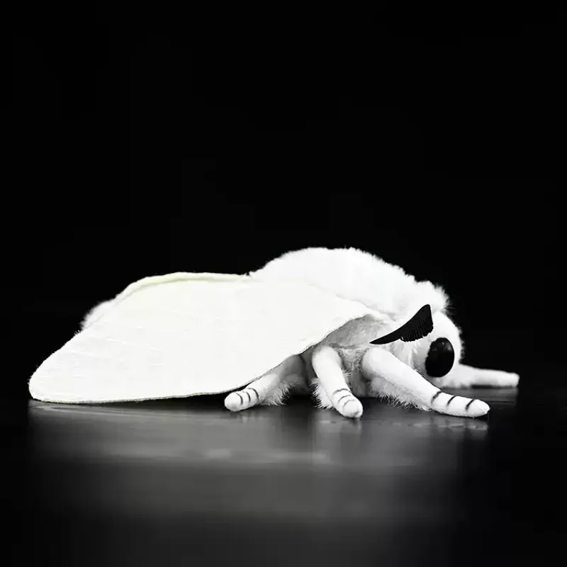 Everbright Store Insect Series White Moth Plush Toy Simulation Animal Doll Moth Doll
