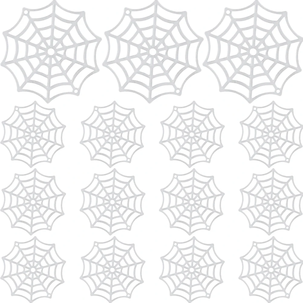 

150 шт. светящиеся аксессуары, белый пластик, декор для Хэллоуина, украшение в виде паутины, сетка, ночное свечение, дом с привидениями, сад, двор