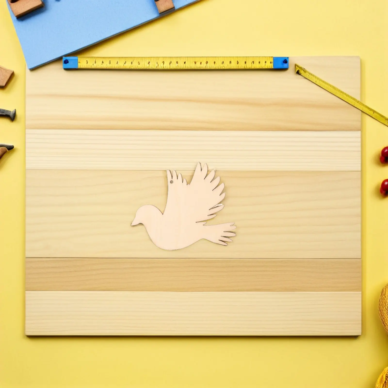 

50 шт. деревянных заготовок в форме птиц, неокрашенные, с предварительно просверленными отверстиями, для подвешивания, для рукоделия, украшения для свадебных подвесок, в деревенском стиле