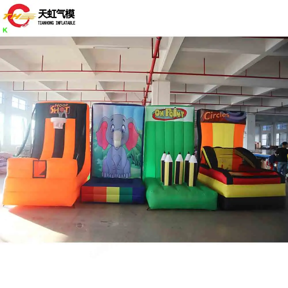 

Быстрая доставка, надувные карнавальные игрушки, кольца, кисление, коммерческие вечерние мероприятия, надувные спортивные игры 4 в 1, продажа