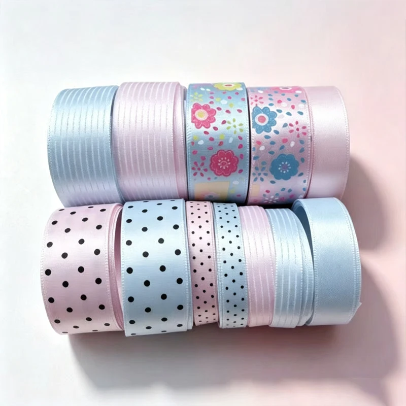 10-teiliges gemischtes koreanisches Schleifenset mit Tupfenmuster, handgemachte Schleifen, Haaraccessoires, Geschenkverpackung, DIY-Material, Dekorationen, Ins-Geschenk – Detail 5