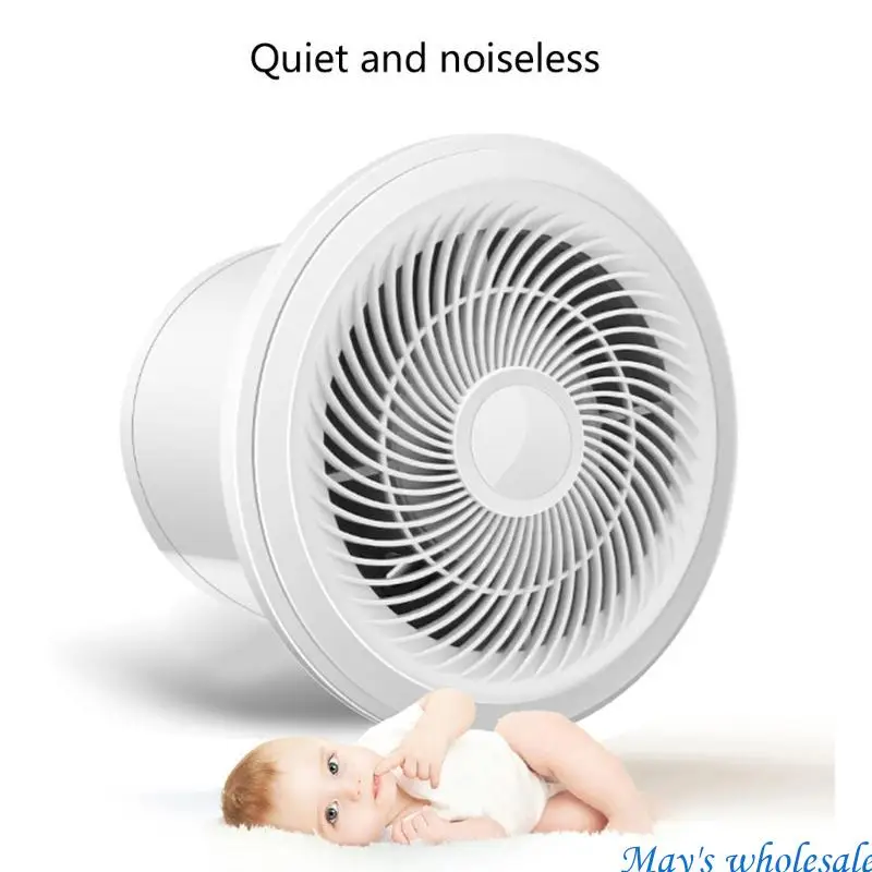 Remote Control Exhaust Fan Round Quiet Duct Fan Low Noise Ventilation Fan 448A