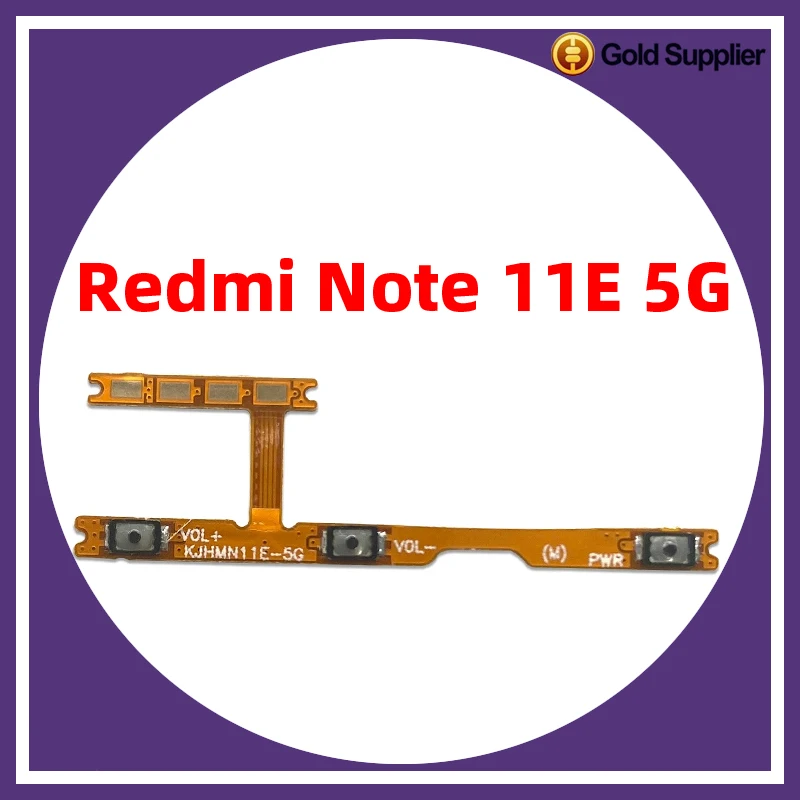 For Xiaomi redmi note 11E 5G Power ON OFF Volume Camera Key Button Switch Flex Cable Replacement