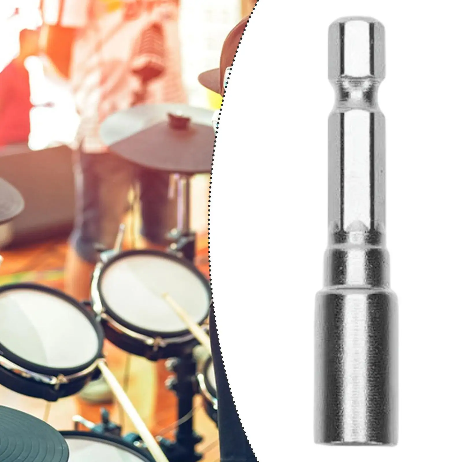 Professional Drum Key Drill Bit Drum Tuning Accessory Steel Structure Tuner for Acoustic and Electronic Drum