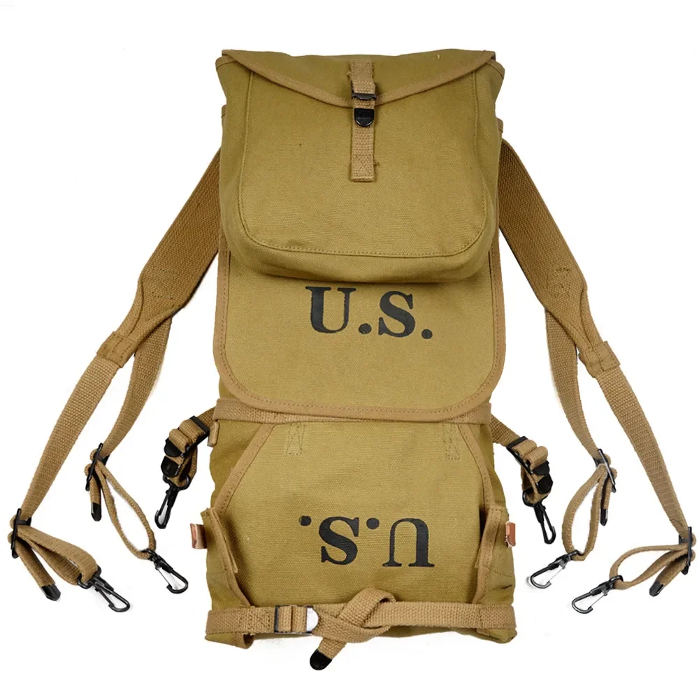 

Outdoor Vintage Gear Canvas Bag, WW2 M1928 Bags, US Army Main Backpack, Tool Bag