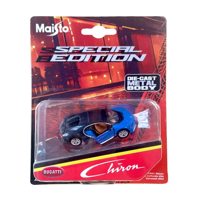 Maisto 1:64 Schaal Porsche 911 GT2 RS Diecast Legering Automodel Bugatti Chiron Supercar Collectie Decoratie Kinderen Speelgoed Cadeau