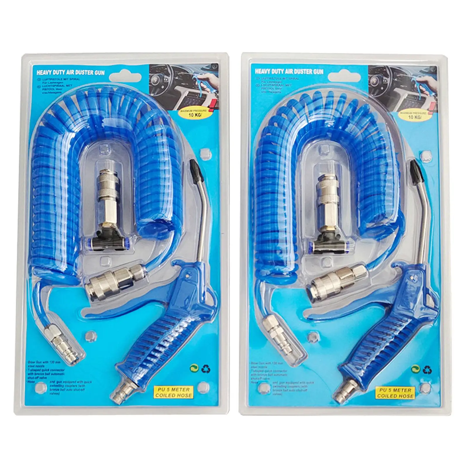Air Blow Duster Set for Air Compressor Dust Removal Durable Professional Easy to Use Air Duster Cleaning Nozzle Tool Heavy Duty
