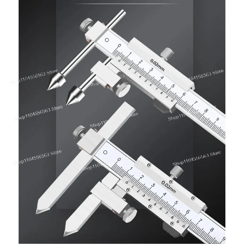 Premium Multi-Purpose Vernier Caliper - Precision Distance Measuring Tool for Center, Hole, Edge Center & Offset Centerline