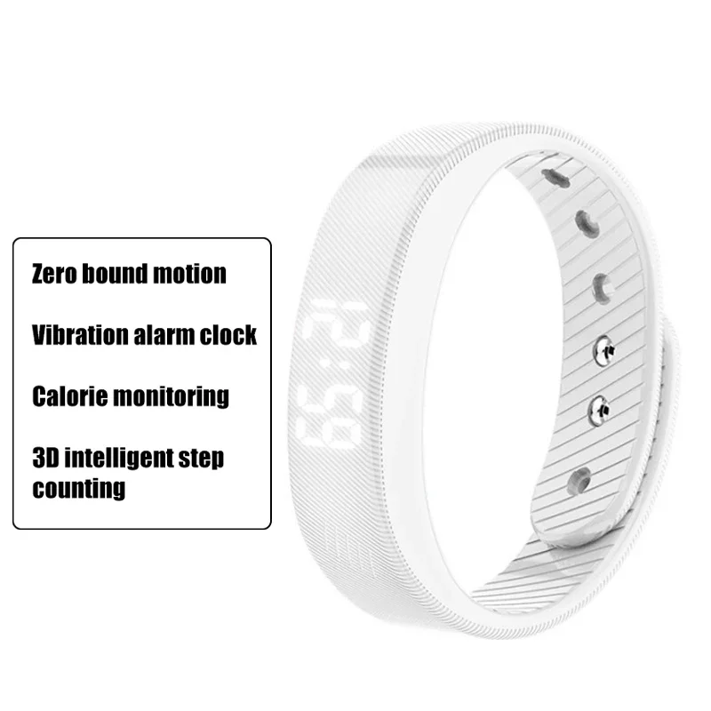 Stay Active And Stylish With Our Smart Sports Bracelet - Perfect For Students Smart Sports Bracelet With Vibration Alarm Clock