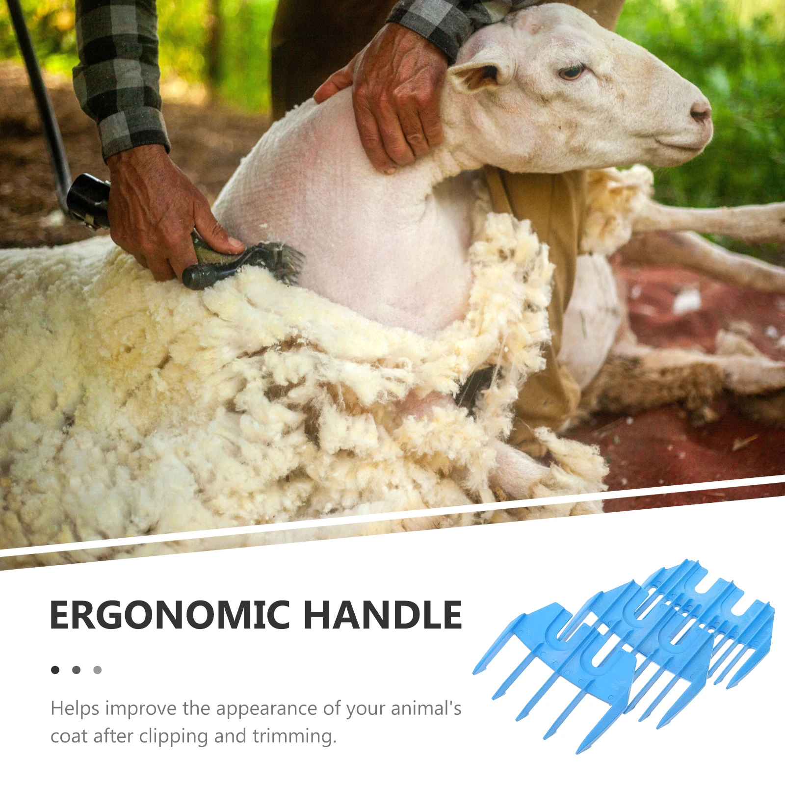 

3pcs Electric Wool Shears Plastic Sheep Attachment Protective Guide for Accurate Trimming Scissor Accessories Grooming Shear