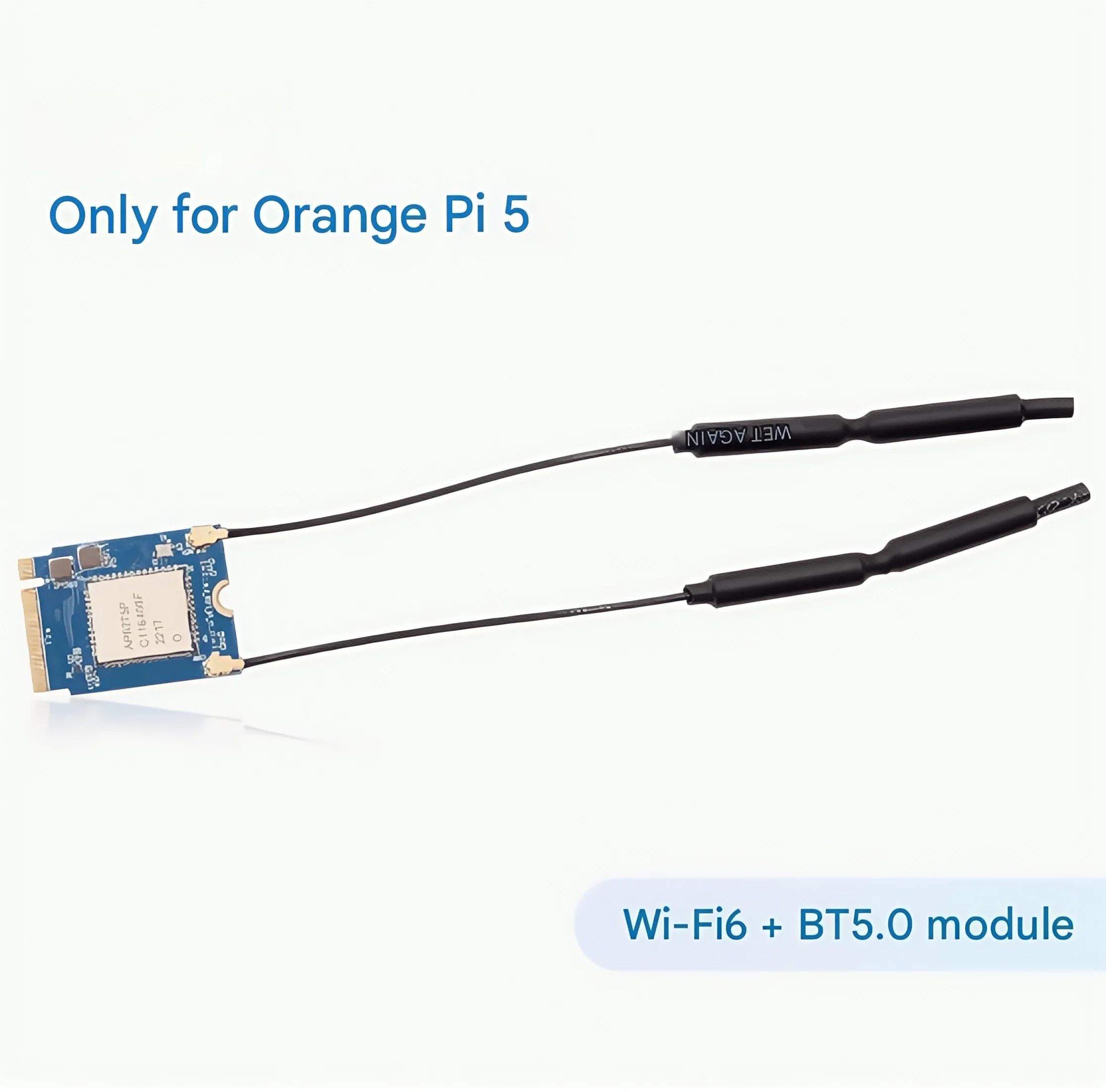 Плата разработки Orangepi 5, специальный интерфейс PCIe модуля WiFi6 + BT5.0