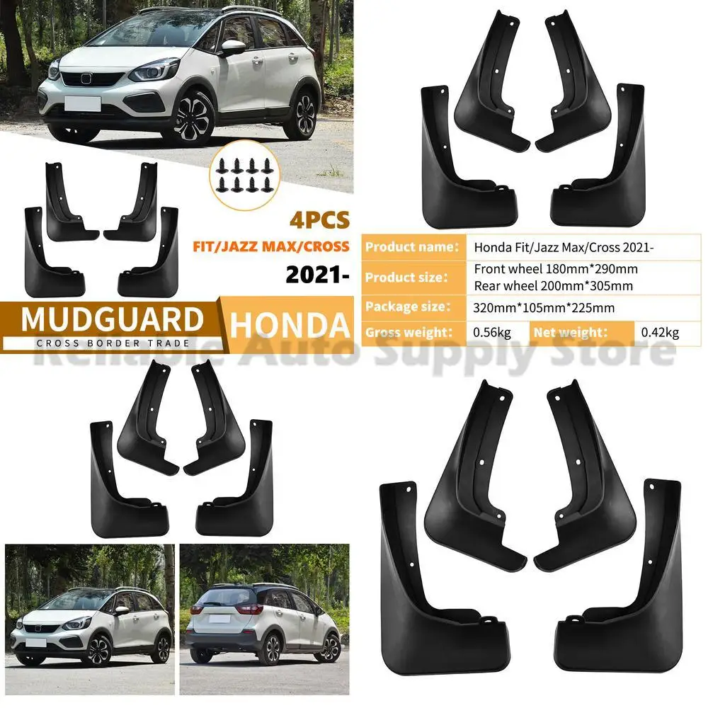 

For 2021 Honda Fit Crosstar MAX Mud Flaps Front and Rear Wheel Fender Liners Auto Accessories Drop Shipping High Quality Durable