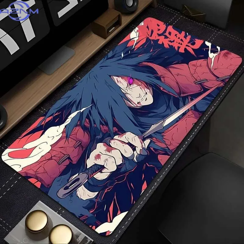 Mouse pad game player computer keyboard pad desk pad anti-slip cartoon table pad PC carpet N-NARUTOS Uchiha Madara Mousepad XXXL