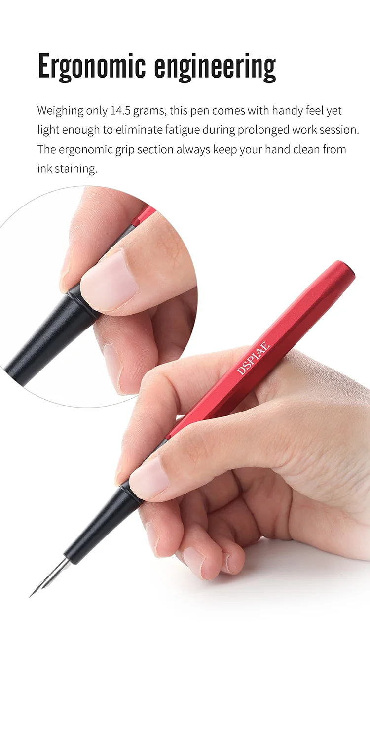 DSPIAE AT-PL Pro Aluminiumlegierung Panel-Line-Stift Anti-Roll Sechseckiger Schaft Ergonomisch 14,5g Edelstahlspitze für Modellbau-DIY-Werkzeug – Detail 4