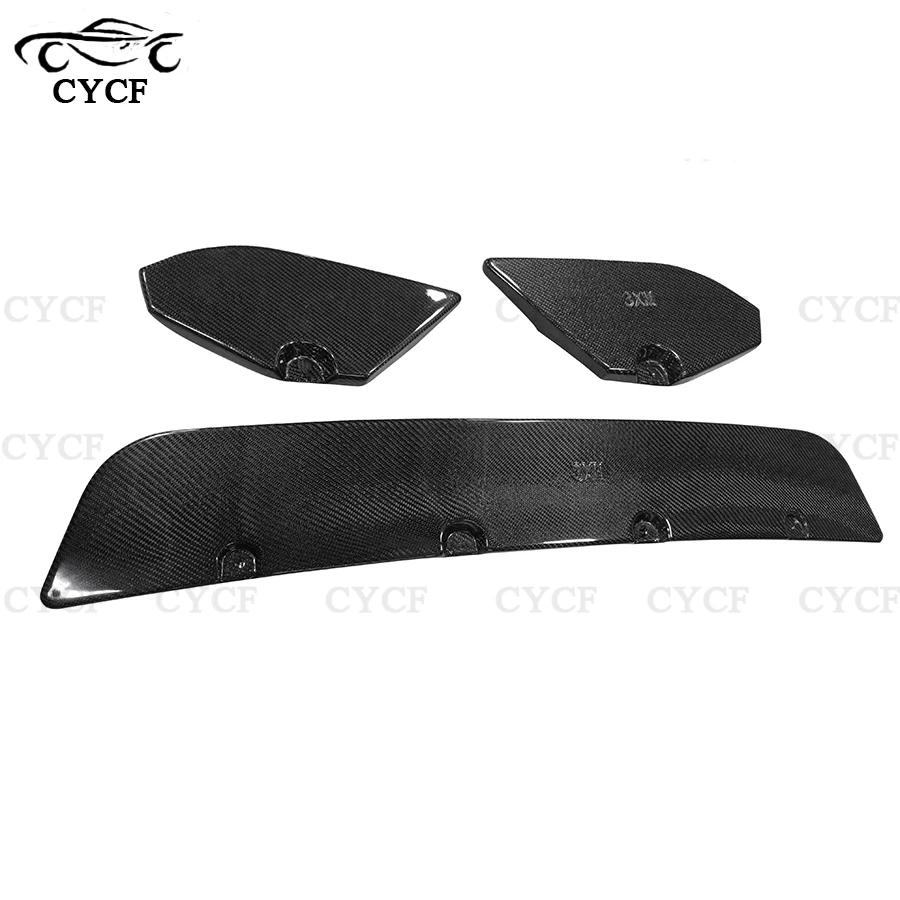 For BMW X3M F97 X4M F98 2022+ Carbon Fiber Front Lip Spoiler Diffuser Short Chin Apron Bumper Shovel Guard Plate Upgrade body ki