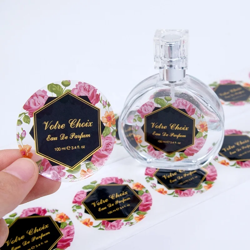 20 0 pieces.Custom Business Waterproof Label Stickers CMYK Printing Label Roll Logo Stickers Cosmetic Bottles Packaging