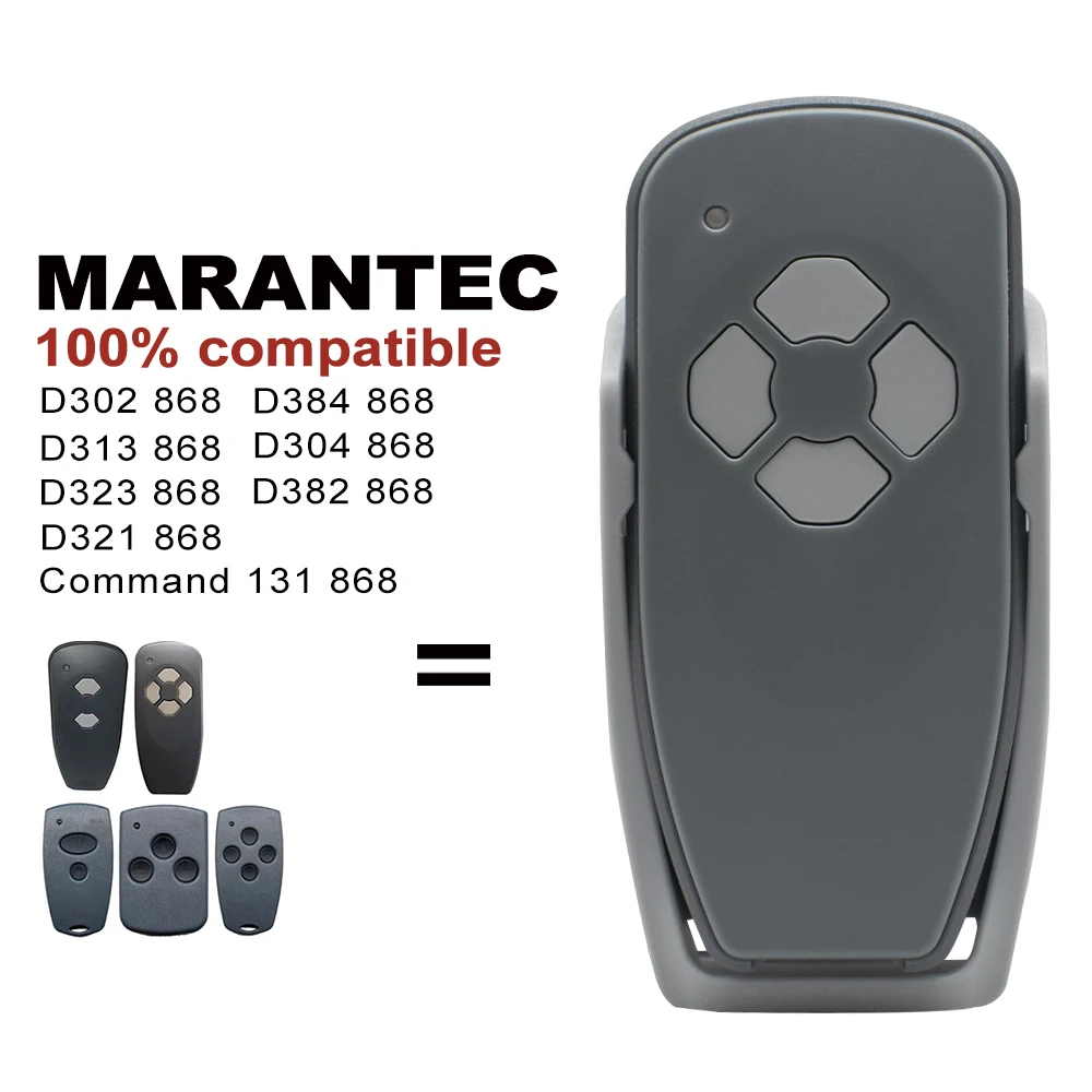 4 Styles Marantec 868mhz Garage Gate Remote Control Digital 302 382 384 313 Garage Door Opener Hand Transmitter D302 868.3Mhz