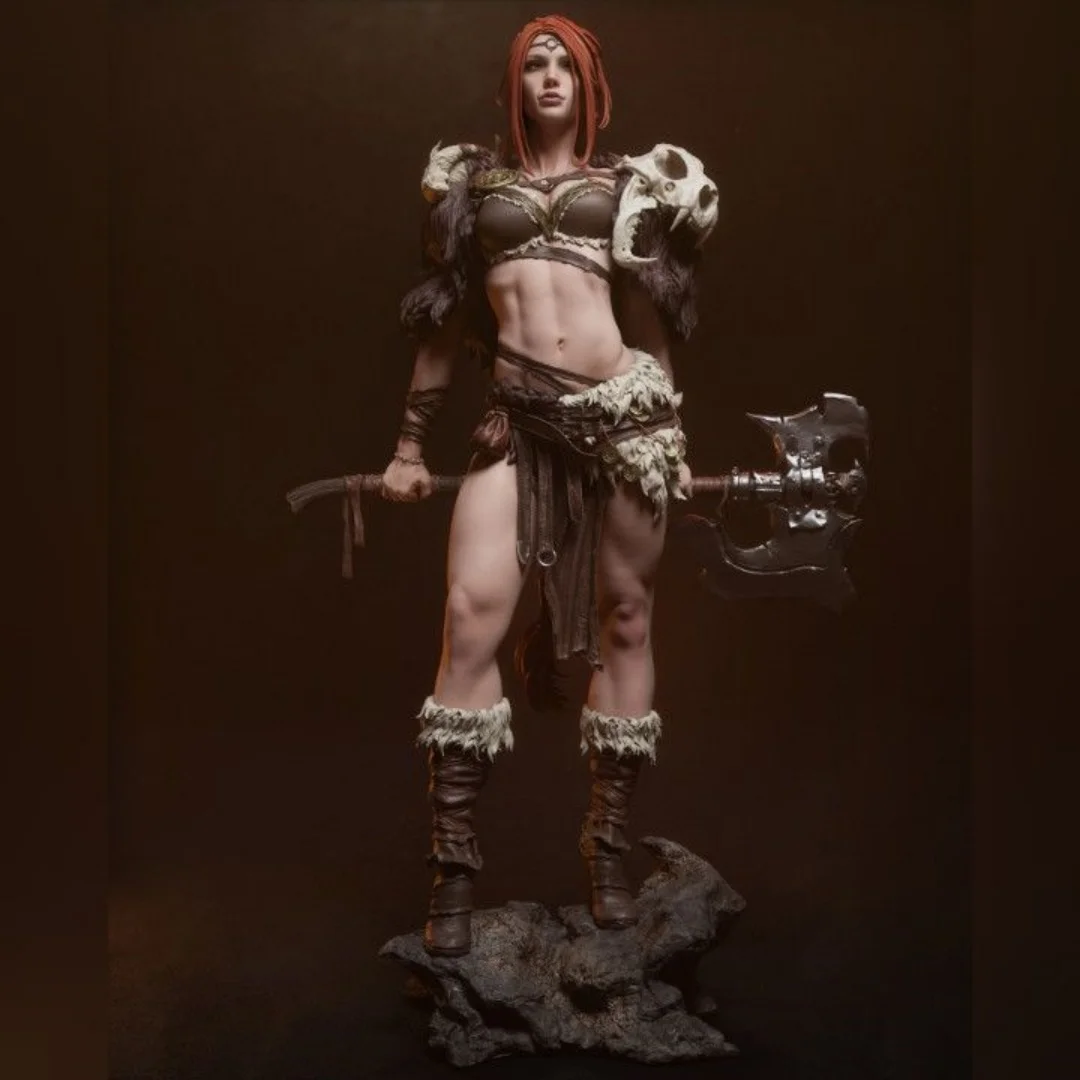 

1/24 Scale Resin Figure Assemble Model Kit The New Savage Queen Unassembled Unpainted 3D printing toy 1397