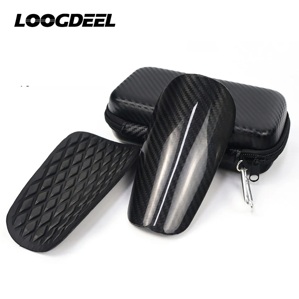 Loogdeel Carbon Fiber Soccer Shin Guards,Super Strong,Ultra Light,Shock Resistance,Air Permeability,Suitable for Adult, Youth