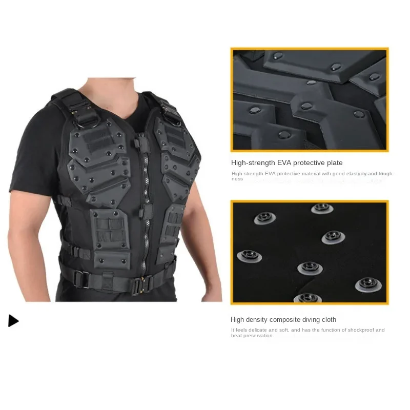 Novo Multi-funcional Unisex Militar Outdoor Segurança Esportes Treinamento Físico Self Defense Protective PE Amor Tactical Vest