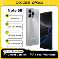 Global Version DOOGEE Note 58 8GB RAM 128GB ROM 6.75\