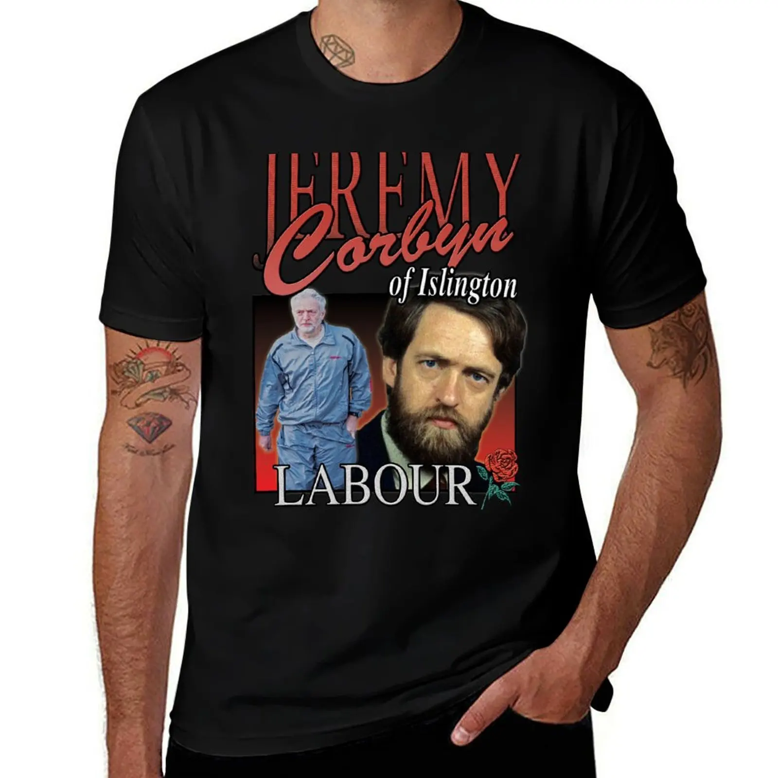JEREMY CORBYN LABOUR VINTAGE Tee T-Shirt Big and Tall Solid Color T-Shirt