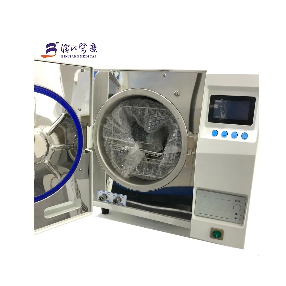 Vet Equipment Approved Pulse Vacuum Table Top Steam Sterilizer Veterinary Portable Autoclave Stainless Steel ISO9001 CE