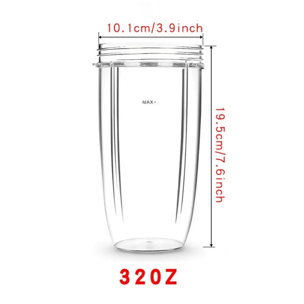 Hot Sale 18/24/32OZ Juicer Replacement Cup Transparent Plastic Mug for Nutribullet 900w 600w Bullet Juicer Home Kitchen Supplies