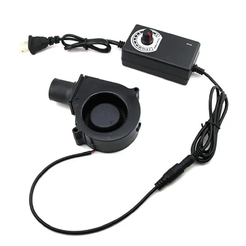 Y1UD BBQ Luchtblazer Fan 12V 3600RPM Variabele Snelheid Centrifugaalventilator voor Camping Outdoor Quick Houtskool Starter