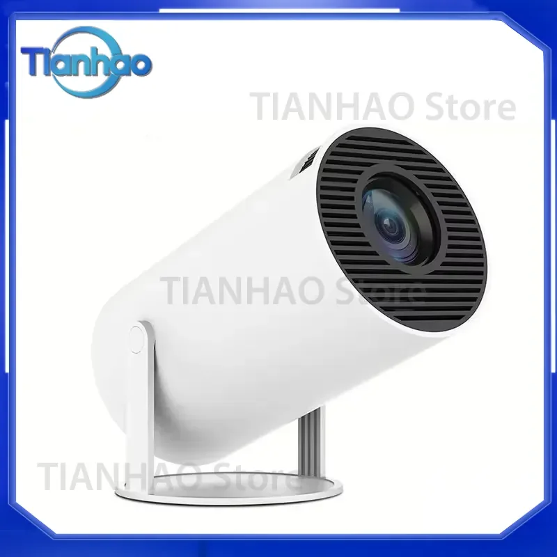 Mini HD Android 12 Projector for Outdoor Use High Lumens 1080P Portable Video Projector with Auto Keystone Correction