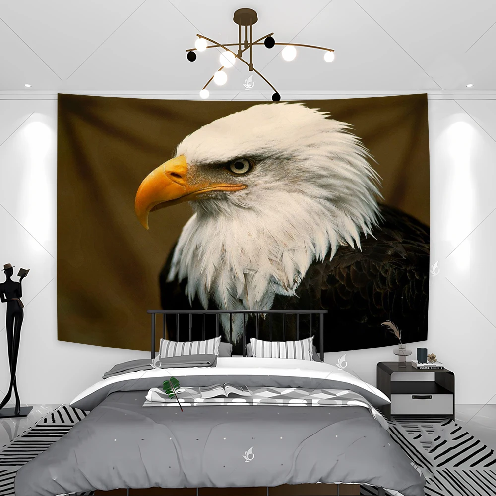 Eagle Flag Tapestry Wall Hanging Abstract Hippie Mysterious Animal Aesthetics Room Bedroom Home Decor