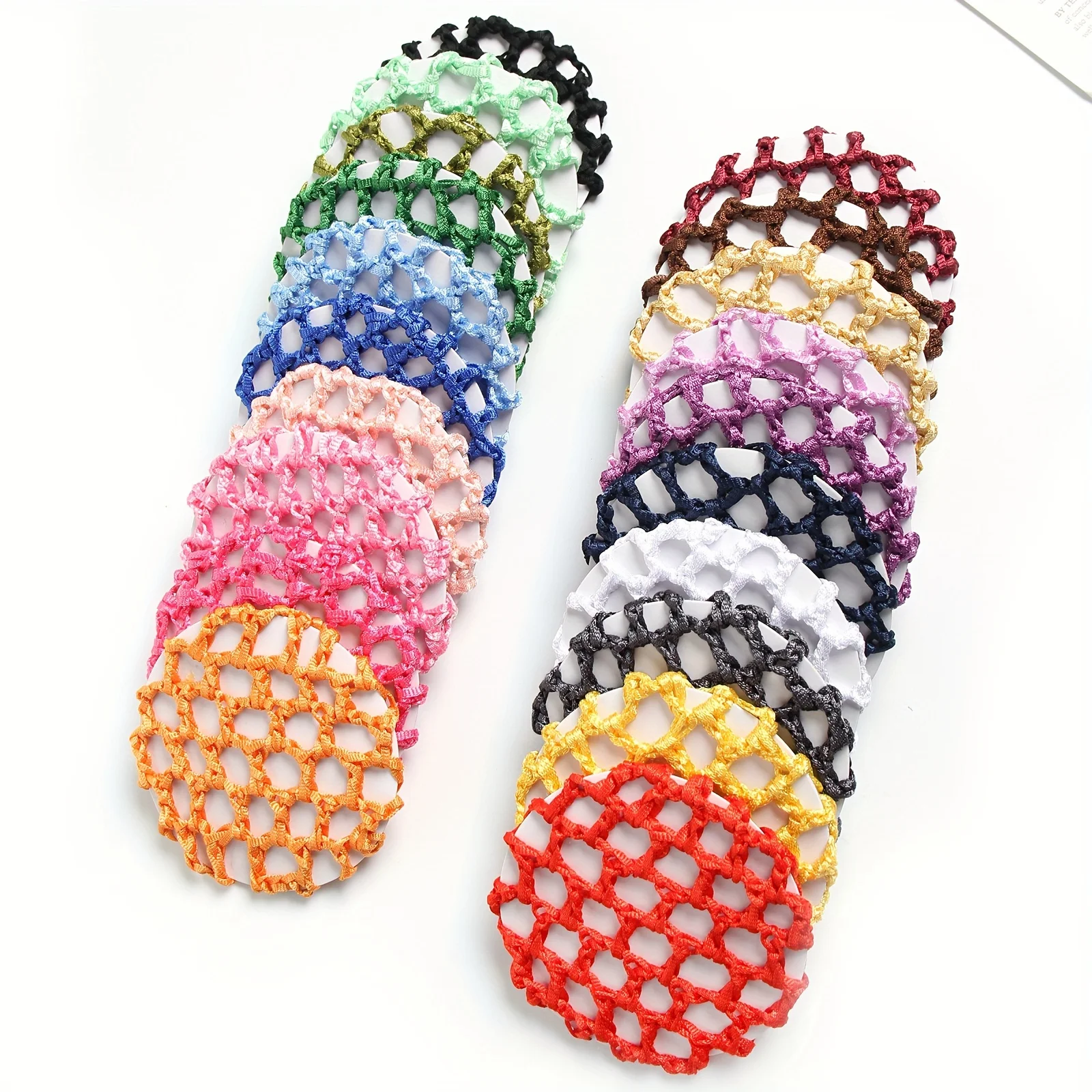 

[Elegant Hair Net] 1pc Elegant Solid Color Polyester Fiber Hair Net, Unisex-Adult Hair Protector Mesh