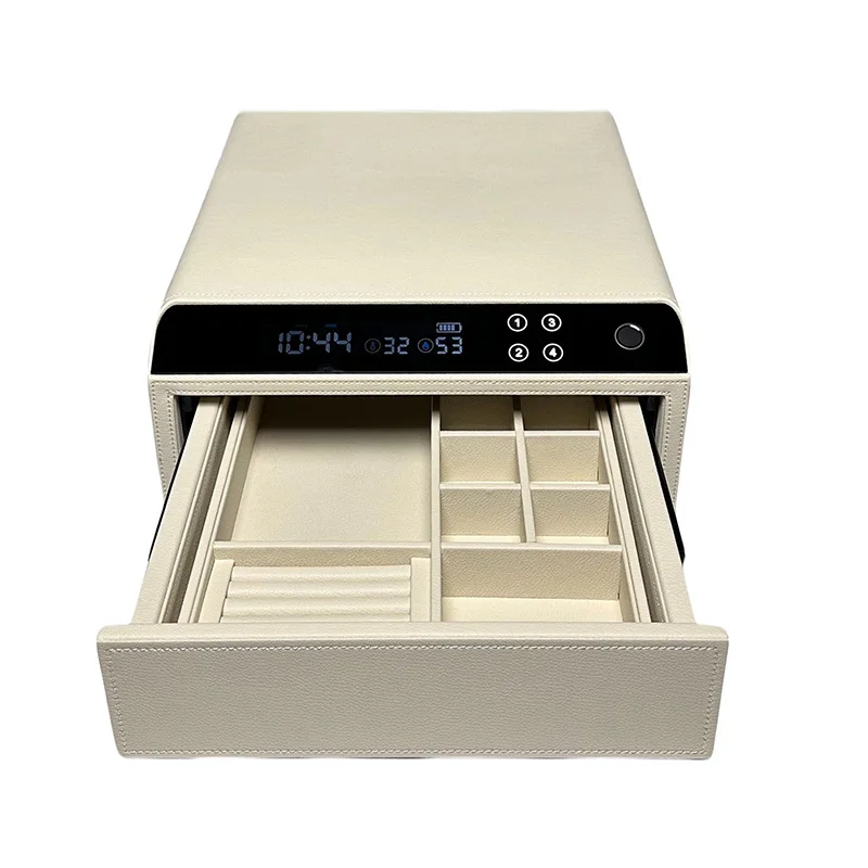 

XAG-PGC1 Newly Designed High-end Leather Intelligent Jewelry Storage Box Password Box Intelligent Anti-theft Safe