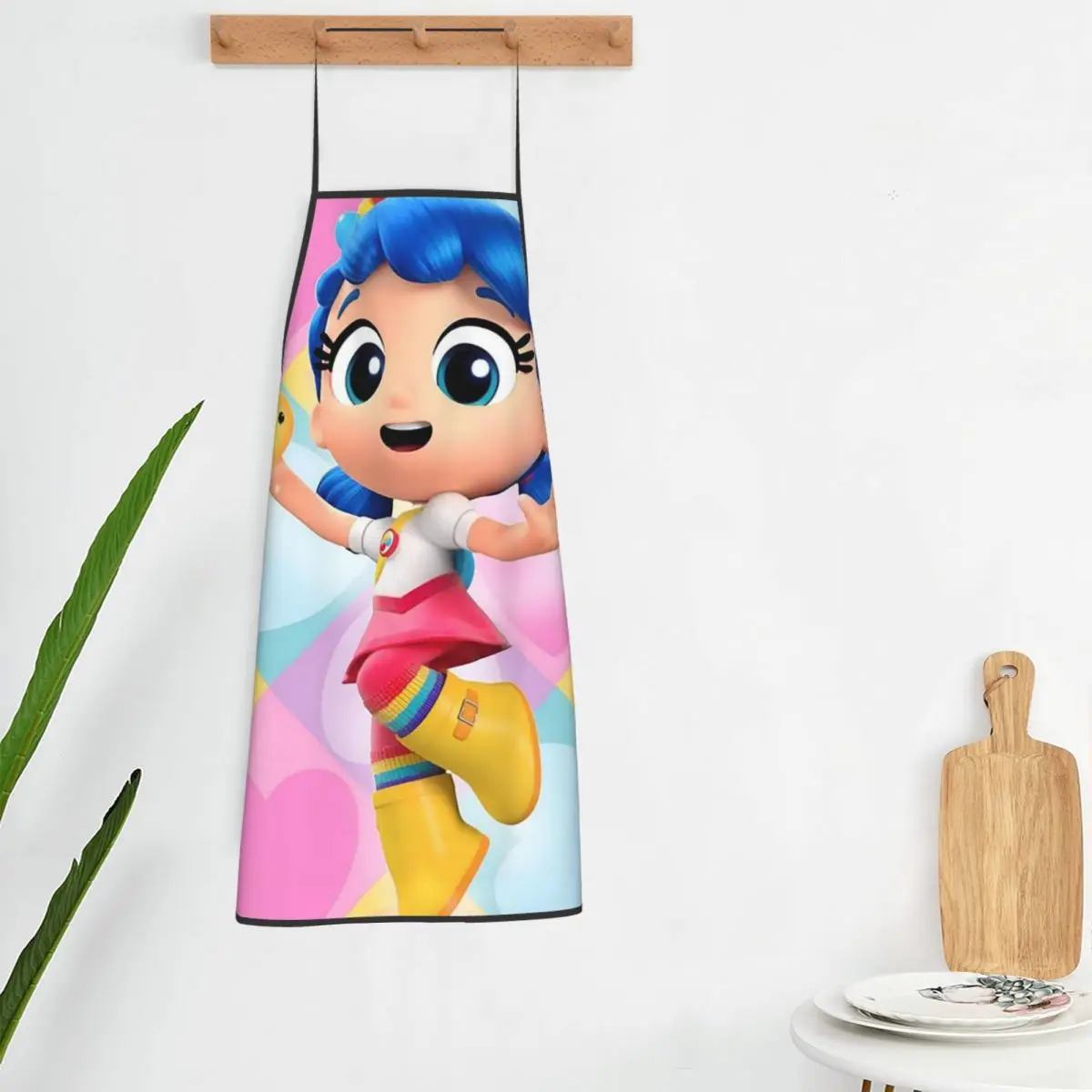 True And The Rainbow Kingdom Aprons Chef Cooking Cuisine Tablier Bib Kitchen Cleaning Pinafore for Women Men Gardening