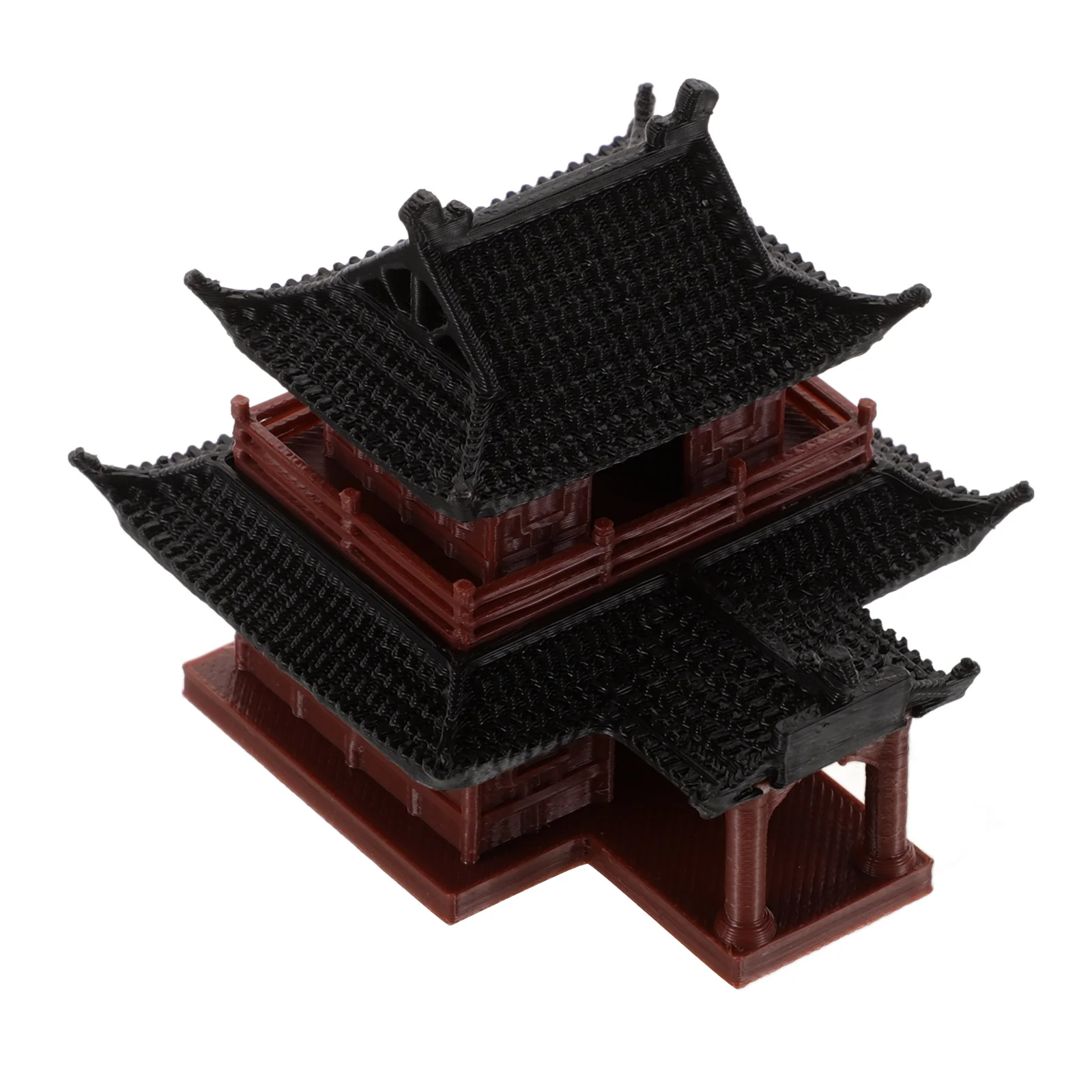 

Mini Plastic Pavilion Decorations Bonsai naments Fish Tank Model Figurines Micro Landscape Miniatures Garden Statue Home Decor