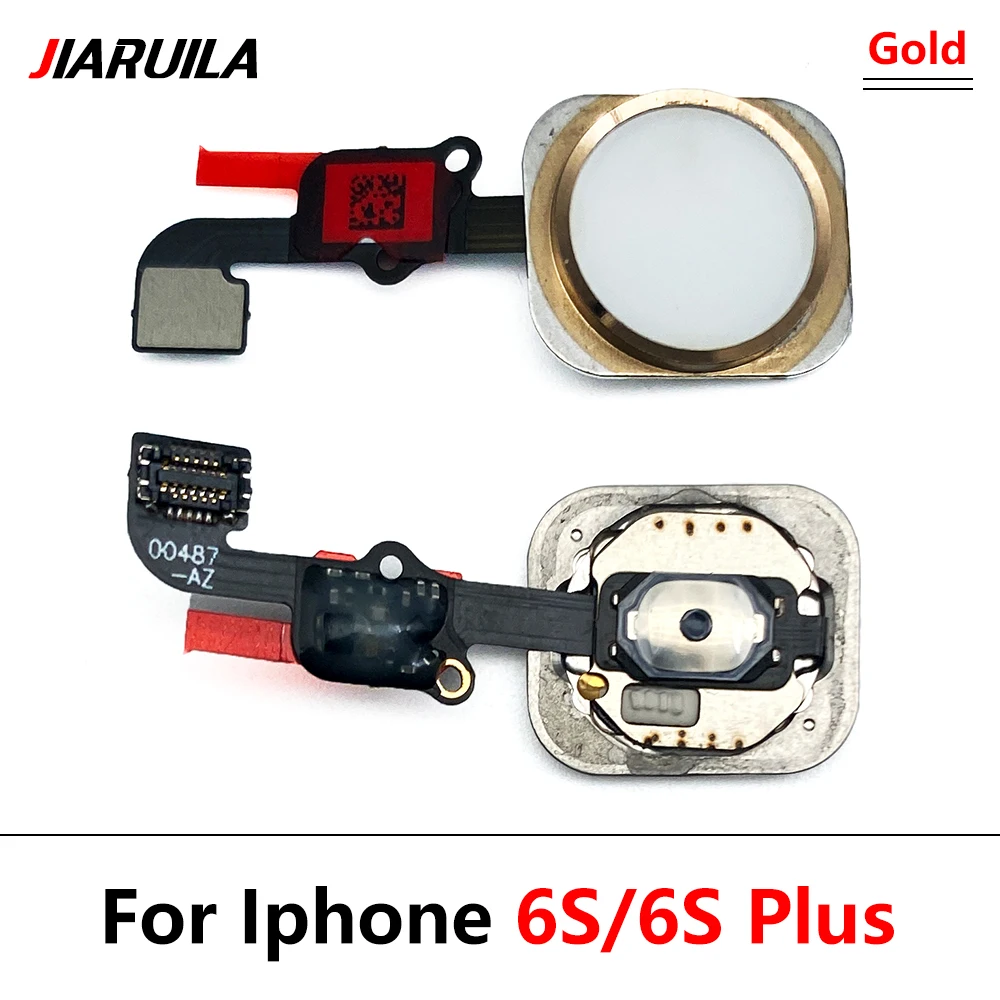 Botón de inicio y Home Touch ID, botón de retorno de huella dactilar, Conector de conexión de placa base, Cable flexible para iPhone 6s plus 8 7