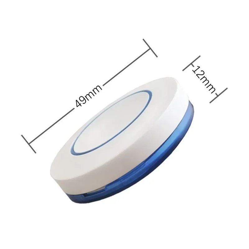 Bezprzewodowy pilot zdalnego sterowania 6V 433MHz, 1 przycisk, okrągły przełącznik zdalnego sterowania, możliwość montażu chipu EV1527, typ uczenia się.