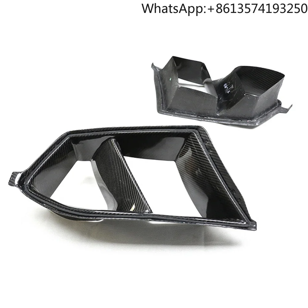 

OEM Real Dry Carbon Fiber Front Air Duct Vent Trims for BMW M3 G80 M4 G82 Front Bumper Air Duct Vent Trim Replacement