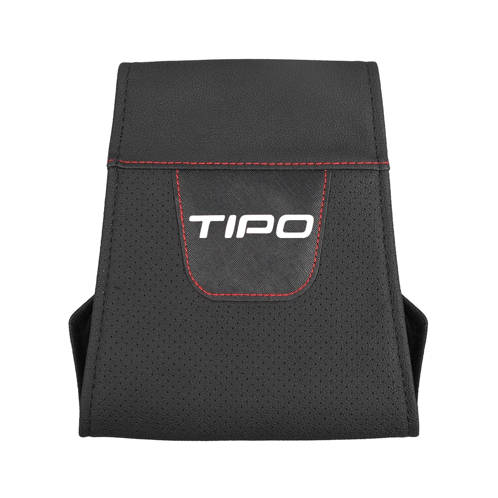 1pc  For Fiat Tipo Car Headrest Protector Cover Pu Leather Car Headrest Cover Car Accessories