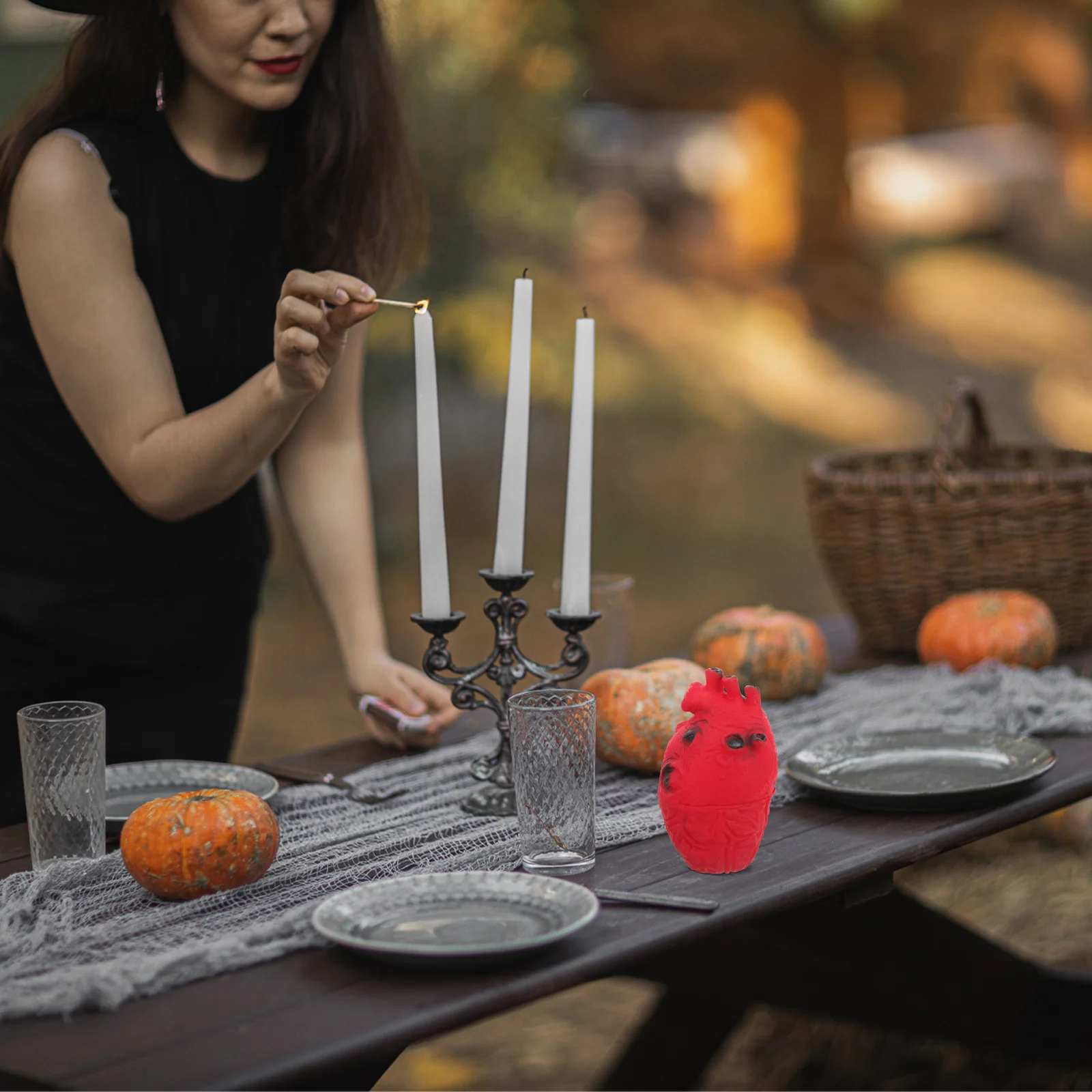 Spaventoso cuore di Halloween Prop Simulazione realistica Organo corporeo per festa in costume Maschera pasquale Festival Cortile Haunt Decor