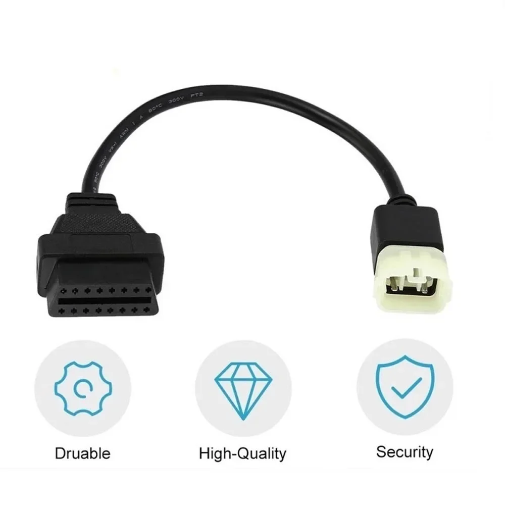 National IV EFI 6PIN for Kawasaki/KT M Motorcycle Adapter Cable OBD2 Detector Dedicated 3PIN 4PIN Adapter Plug for Yamaha/Honda