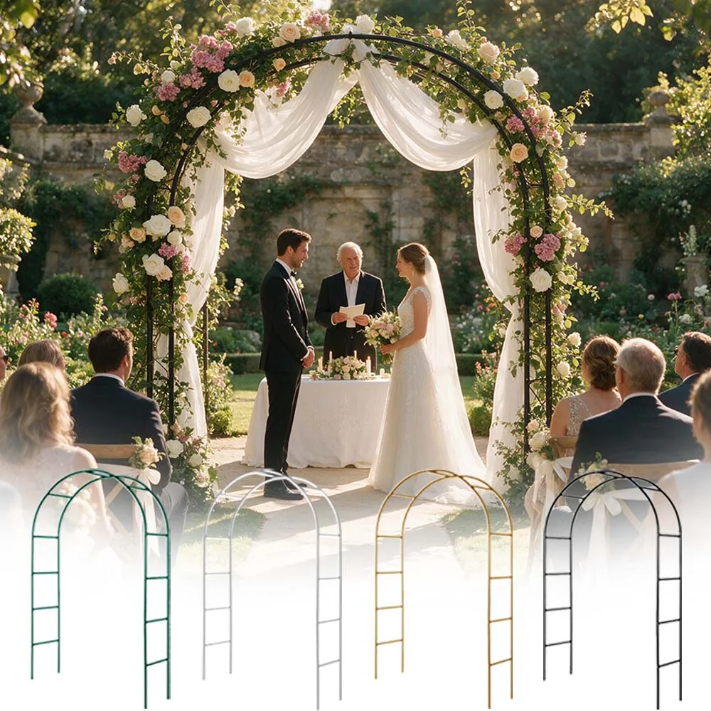 Metal Arch Stand Balloon Garland Frame Backdrop Bracket for Wedding Birthday Baby Shower Ceremony Party Celebration Decoration