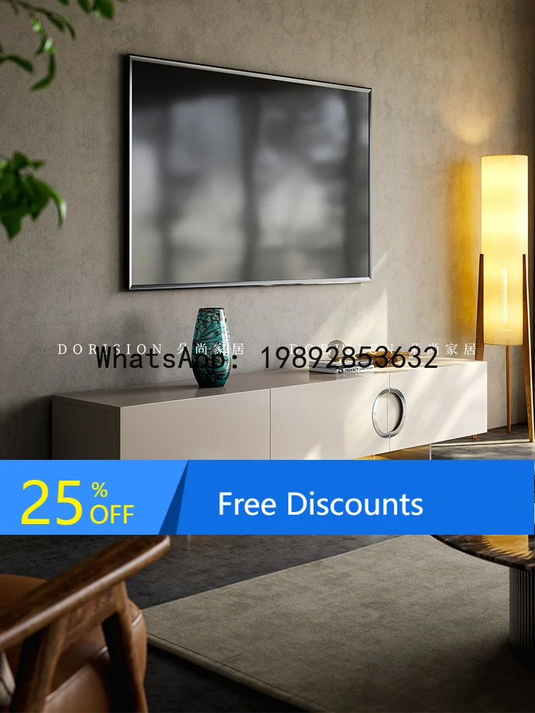 

YFY Italian Minimalist TV Cabinet Post-Modern Simple Villa Living Room Floor Cabinet Light Luxury Style Acrylic High Stand