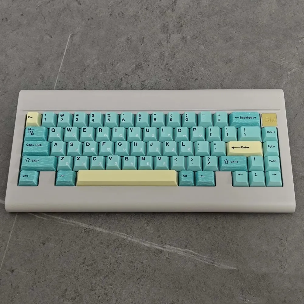 1 Set Foggy Sea Keycaps PBT Dye Sublimation Key Caps Cherry Profile Lightproof Keycap For MX Switch Keyboard Wooting