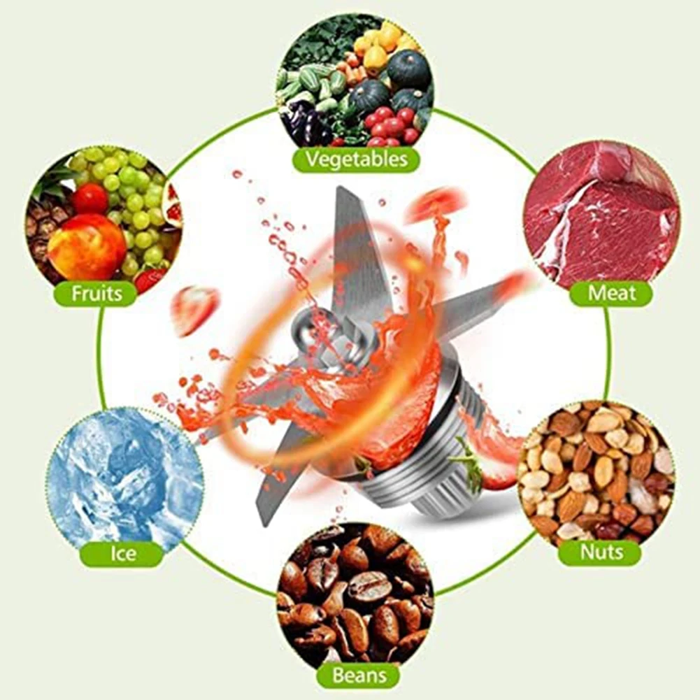 Conjunto de cuchillas de repuesto para licuadora, conjunto de cuchillas húmedas Compatible con Vitamix serie 5200